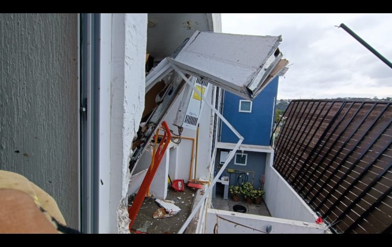 Explosión en departamento de El Fortín deja a mujer lesionada