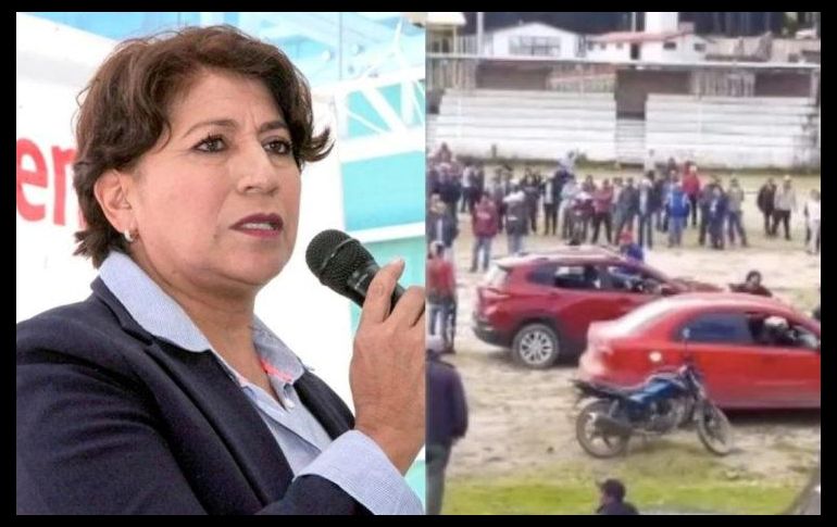 Delfina Gómez informó en entrevista sobre los apoyos que van a otorgar a los pobladores de Texcapilla. ESPECIAL/ X.