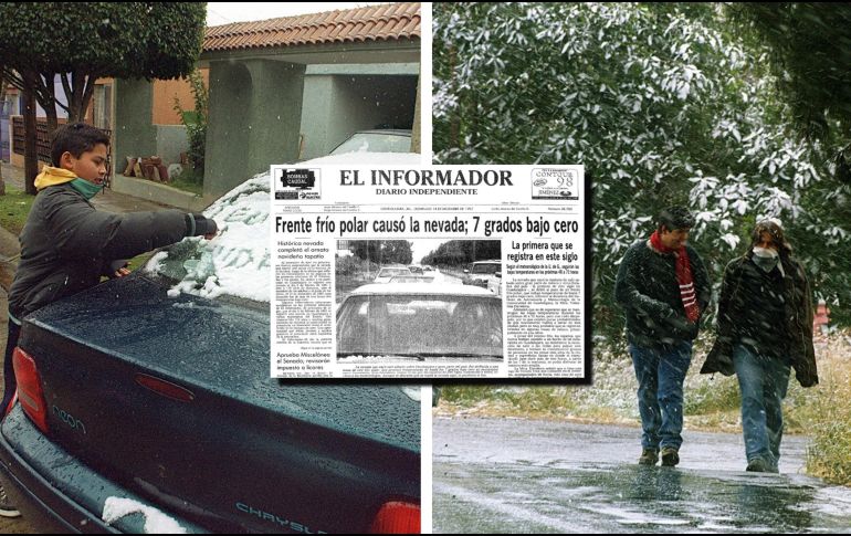 EL INFORMADOR dio testimonio de la histórica nevada del 13 de diciembre de 1997. EL INFORMADOR / ARCHIVO