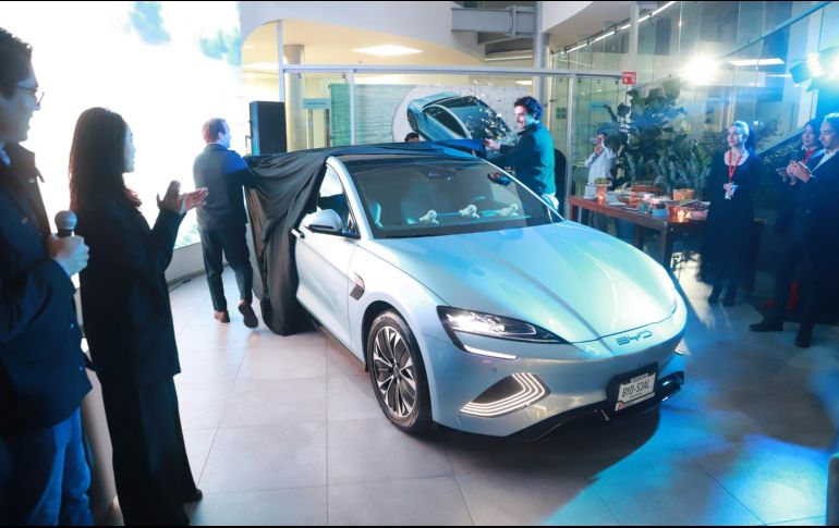 Dalton BYD Country realizó un gran evento de lanzamiento, ya que dio a conocer el nuevo automóvil BYD Seal.. GENTE BIEN JALISCO/ Tony Martínez