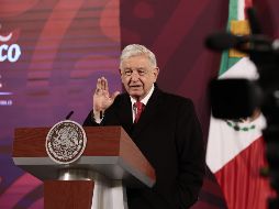 López Obrador, en la mañanera en Palacio Nacional. EFE / J. Méndez 