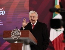 López Obrador, en la mañanera en Palacio Nacional. EFE / J. Méndez 