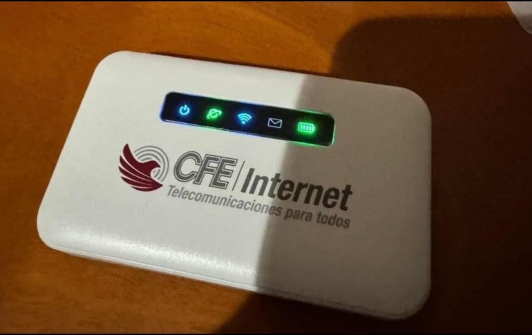 La CFE ha dado a conocer CFE MiFi, un modem portátil que facilita la creación de una red Wi-Fi de alta velocidad. ESPECIAL.