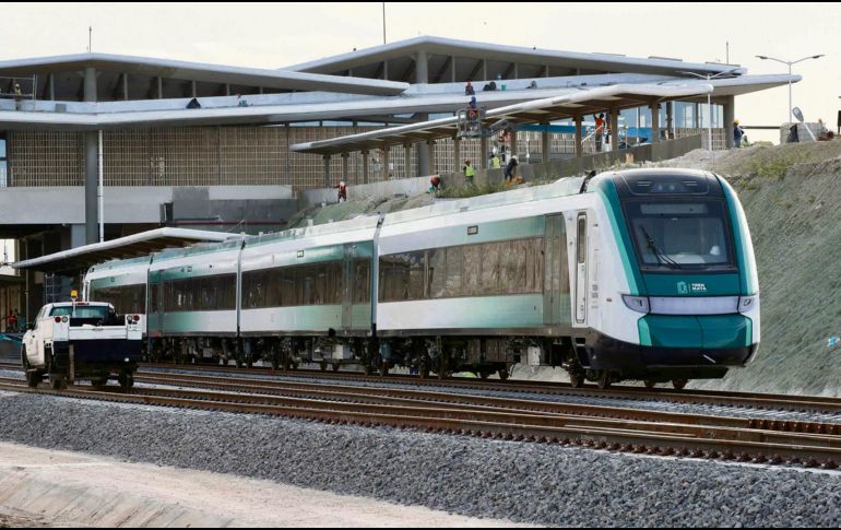 El día de hoy sábado 16 de diciembre el Tren Maya dio su primer viaje con turistas. EL INFORMADOR /EELG