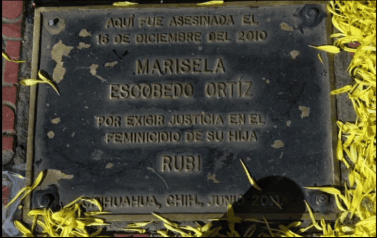 Un día como hoy Marisela fue asesinada frente al Palacio de Gobierno. CAPTURA