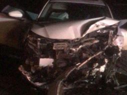 La madrugada de hoy se registró un fuerte accidente en Tuxcueca. ESPECIAL.