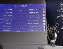 Este lunes 18 de diciembre se llevó a cabo en Nyon, suiza, el sorteo de octavos de final de la Champions League 2023-2024. EFE / S. Di Nolfi