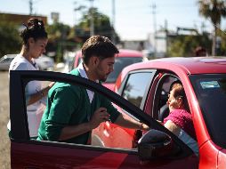 Hasta 100 dosis por día se aplican en el módulo de vacunación del IMSS. EL INFOMADOR/ H. Figueroa.