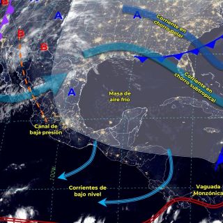 Estos son los dos frentes fríos que se aproximan y los estados con temperaturas de -10