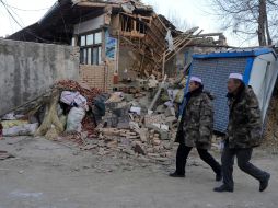 Sismo de magnitud 6.2 en China. ESPECIAL/  AP- N. Han Guan