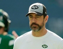 Rodgers no está totalmente repuesto del desgarro del tendón de Aquiles izquierdo. AP/L. Sladky