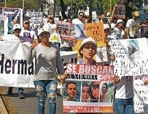 Familiares de desaparecidos exigen a las autoridades acciones contundentes para dar con sus seres queridos. EL INFORMADOR/ Archivo