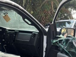 Fueron agredidos por una persona que los golpeó, lanzó piedras e incluso daño la camioneta. ESPECIAL