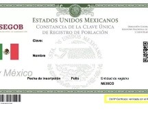 La CURP está conformada de 18 elementos de un código alfanumérico. ESPECIAL