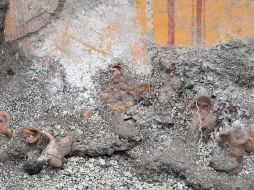 Los primeros estudios apuntan a que algunos de los sujetos de estas representaciones evocan el mito de la diosa Cibeles y su amante Atis. EFE / Parque Arqueológico de Pompeya