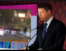 Pablo Velázquez, secretario de Seguridad de la CDMX, detalló que los sujetos detenidos en periférico son parte de una banda de delincuentes. ESPECIAL / Gobierno de la CDMX