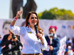 Laura Haro retó a los precandidatos de Morena y Movimiento Ciudadano para someterse a una prueba de polígrafo. EL INFORMADOR/ A. Navarro.