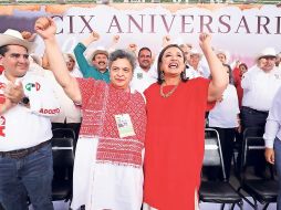 Xóchitl Gálvez, precandidata del PAN, PRI y PRD, encabezó un evento en Veracruz, donde por primera vez en la precampaña estuvo acompañada por Beatriz Paredes. SUN