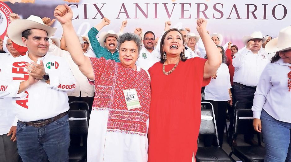Xóchitl Gálvez, precandidata del PAN, PRI y PRD, encabezó un evento en Veracruz, donde por primera vez en la precampaña estuvo acompañada por Beatriz Paredes. SUN