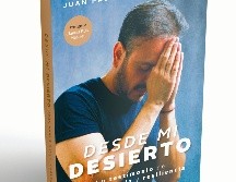 “Desde mi desierto”.  Portada del libro escrito por Juan Pablo García Chávez. CORTESÍA