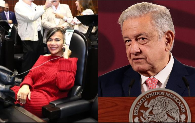 La diputada, al reaccionar a las declaraciones de López Obrador, afirmó en redes sociales que el mandatario federal estaba al tanto de su identidad como mujer trans. Twitter / @SalmaLuevano EFE / J. Méndez