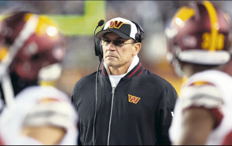 Ron Rivera únicamente logró un título divisional en su etapa como entrenador en jefe de los Commanders. AFP/S. Taetsch