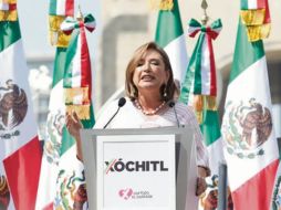 Gálvez cuestionó la financiación de la publicidad en la campaña de Sheinbaum. ESPECIAL