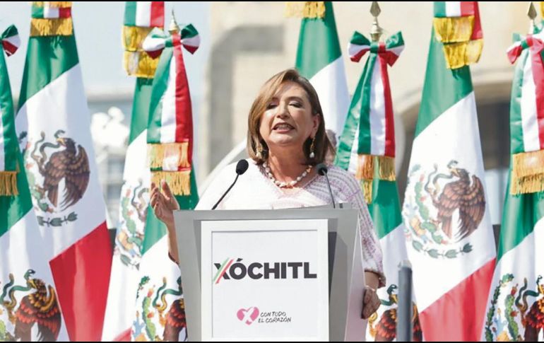 Gálvez cuestionó la financiación de la publicidad en la campaña de Sheinbaum. ESPECIAL