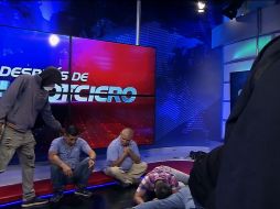 Durante el asalto al canal de televisión, el sonidista evitó la difusión del mensaje de los criminales. EFE/ESPECIAL