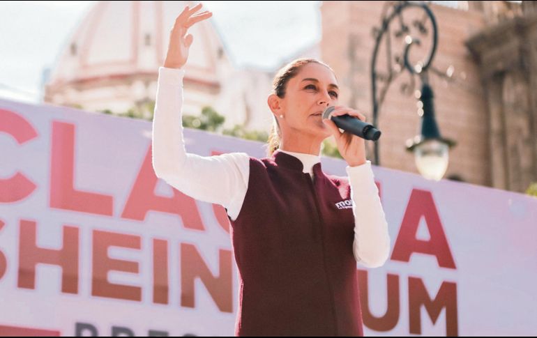 Sheinbaum afirma que se mantiene fiel a sus principios. SUN