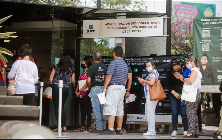 El SAT recuerda a los usuarios que los trámites son gratuitos y que garantiza tu cita a través de la fila virtual. EL INFORMADOR / ARCHIVO