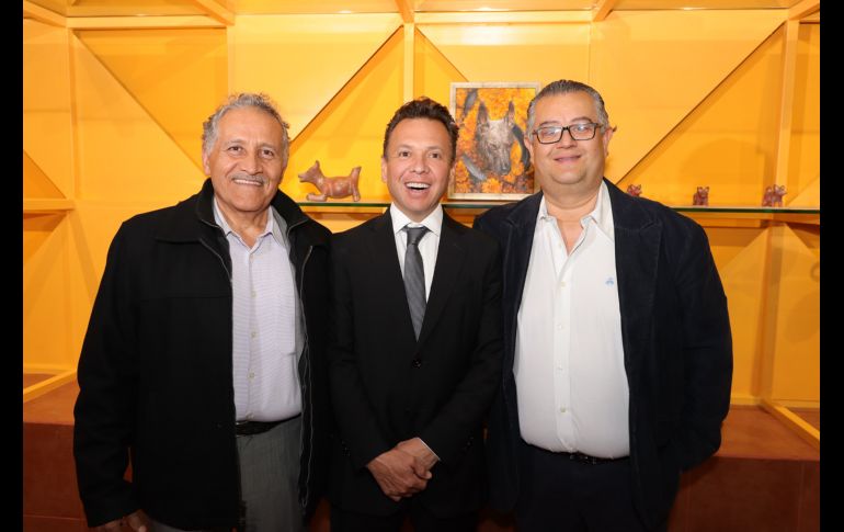 Arturo Zamora, Pablo Lemus y Juan Carlos Macías. GENTE BIEN JALISCO/ Christian Pérez