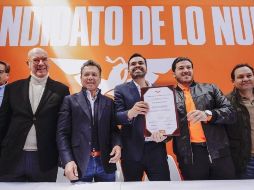 La solidaridad de Lemus al partido, surge luego de que el mandatario estatal cuestionó el 'destape' de Álvarez Máynez a través de un video. ESPECIAL / X / P. LEMUS