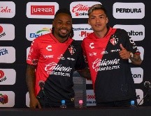 En presentación en la Academia AGA, el Atlas dio la bienvenida a sus nuevos refuerzos, Jhon Murillo y Raymundo Fulgencio, de cara al Torneo Clausura 2024. IMAGO7