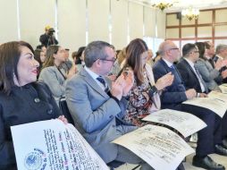 En el evento estuvieron presentes también el secretario General de Gobierno, Enrique Ibarra Pedroza; el director del Registro Público de la Propiedad, Erick Tapia Ibarra, entre otros. CORTESÍA / Gobierno de Jalisco