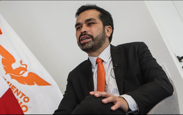 Jorge Álvarez Máynez. Manifestó en su cuenta de X que no lo sorprende la denuncia del PRI. SUN/G. Pano