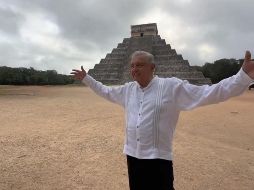 López Obrador, está en una gira de trabajo privada, para supervisar las obras del último tramo del Tren Maya. ESPECIAL