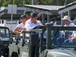 El Presidente de México Andrés Manuel López Obrador supervisó los avances en la construcción de los tramos 5, 6 y 7 del Tren Maya. X / @MaraLezama