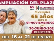 La convocatoria actual estará vigente del 16 al 21 de enero del 2024, en los módulos del Bienestar. ESPECIAL/ Gobierno de México