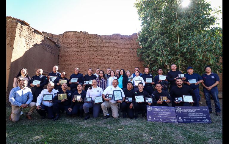 Las autoridades entregaron diplomas, estímulos y medallas a aquellos elementos de la Comisaría de Seguridad Pública destacados por su perseverancia, eficiencia, mérito y valor. EL INFORMADOR / H. Figueroa