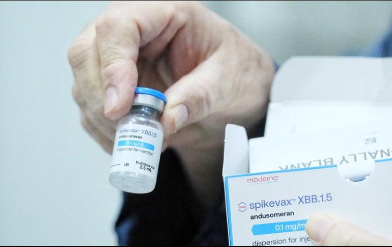 Son 10 mil dosis de Spikevax fabricadas por Moderna. TWITTER/saludjalisco