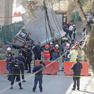 Tunden a Morena por caída de dovela del Tren Interurbano