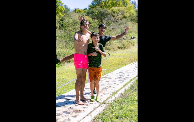 Rodrigo Morales, Dylan Aceves y Misael Delgado. GENTE BIEN JALISCO/ Jorge Soltero