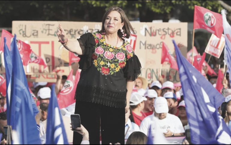 Xóchitl Gálvez dijo que combatirá a la delincuencia en Guanajuato. EL UNIVERSAL