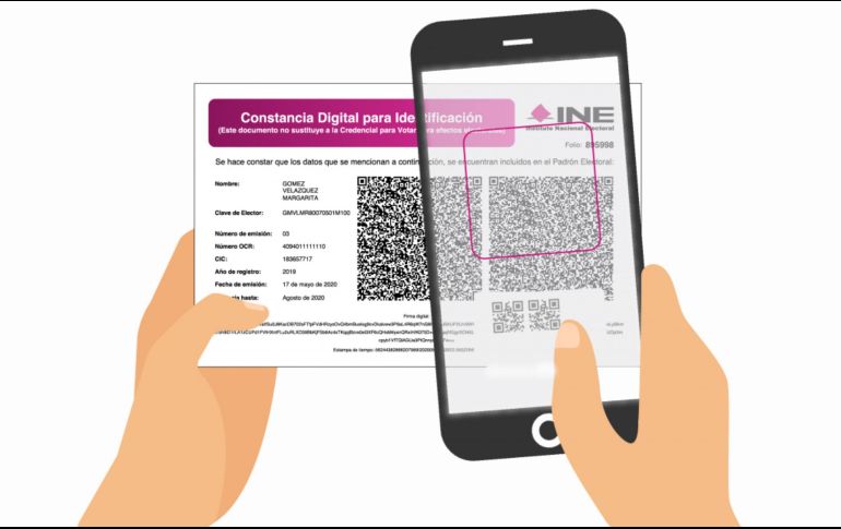 Según la información, la digitalización de las credenciales comenzó con las identificaciones emitidas a partir de diciembre de 2019. ESPECIAL / INE