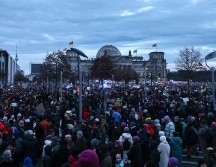 a manifestación fue una de docenas en todo el país el fin de semana que atrajo a cientos de miles de personas en total. EFE / F. Singer
