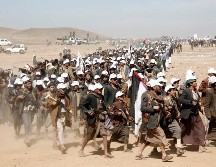 Estados Unidos y el Reino Unido bombardearon este lunes varias posiciones de los rebeldes hutíes de Yemen. AP.