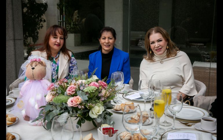Selina Fuentes, Mary Madrid y Maru Romero. GENTE BIEN JALISCO/ Jorge Soltero