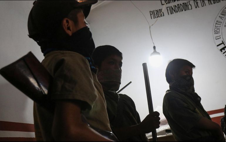 A los niños, se les capacitó en el manejo de armas como rifles calibre 22; escopetas de calibres 20, 16 y 410, así como pistolas. EFE/ J. De la Cruz