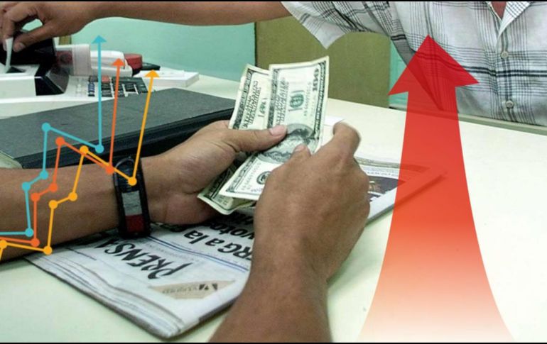 El costo del dólar frente al del peso mexicano se incrementó otro tramo en la cotización del día de hoy. EL INFORMADOR / ARCHIVO